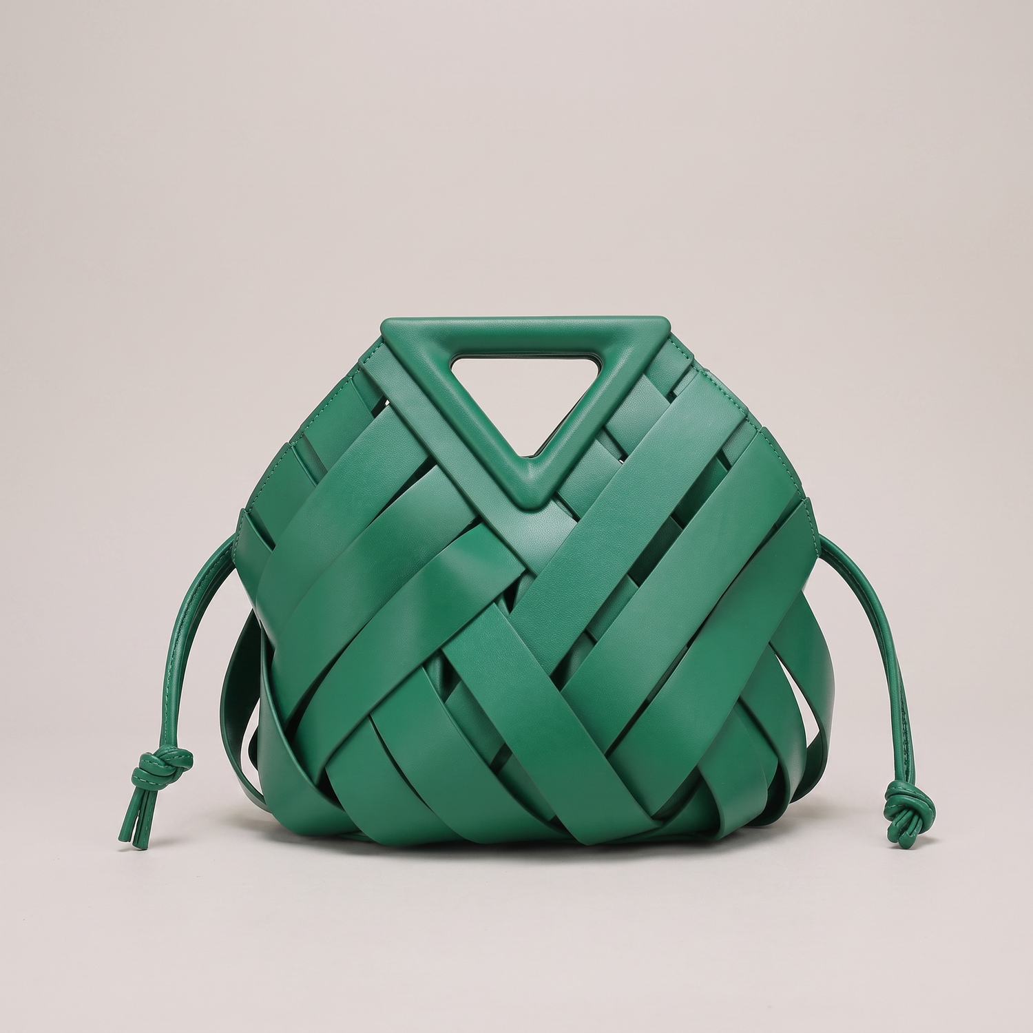 The Portofino Woven Tote in Green