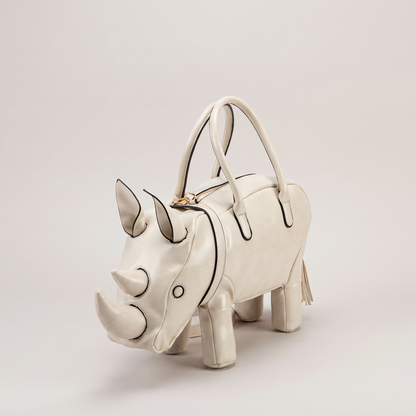 The Savannah Rhino Bag - Beige - studio